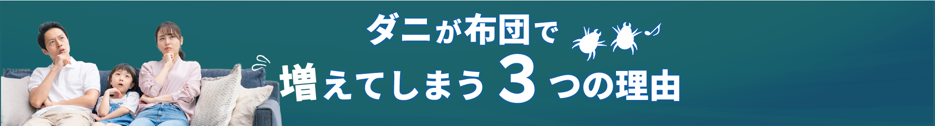 ダニが布団で増えてしまう3つの理由