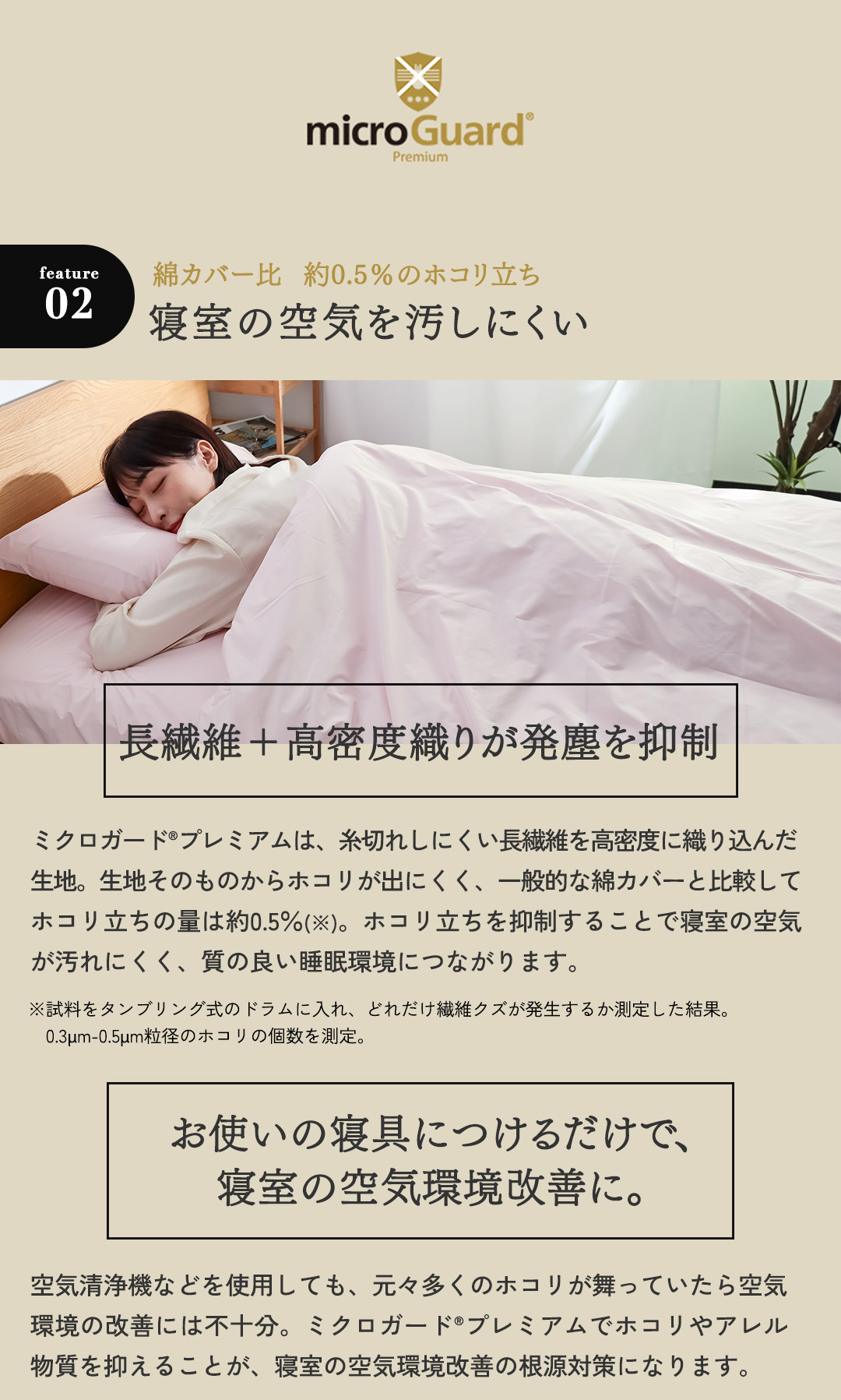 ミクロガードⓇ RENEWAL プレミアム 掛け布団カバー ダブル